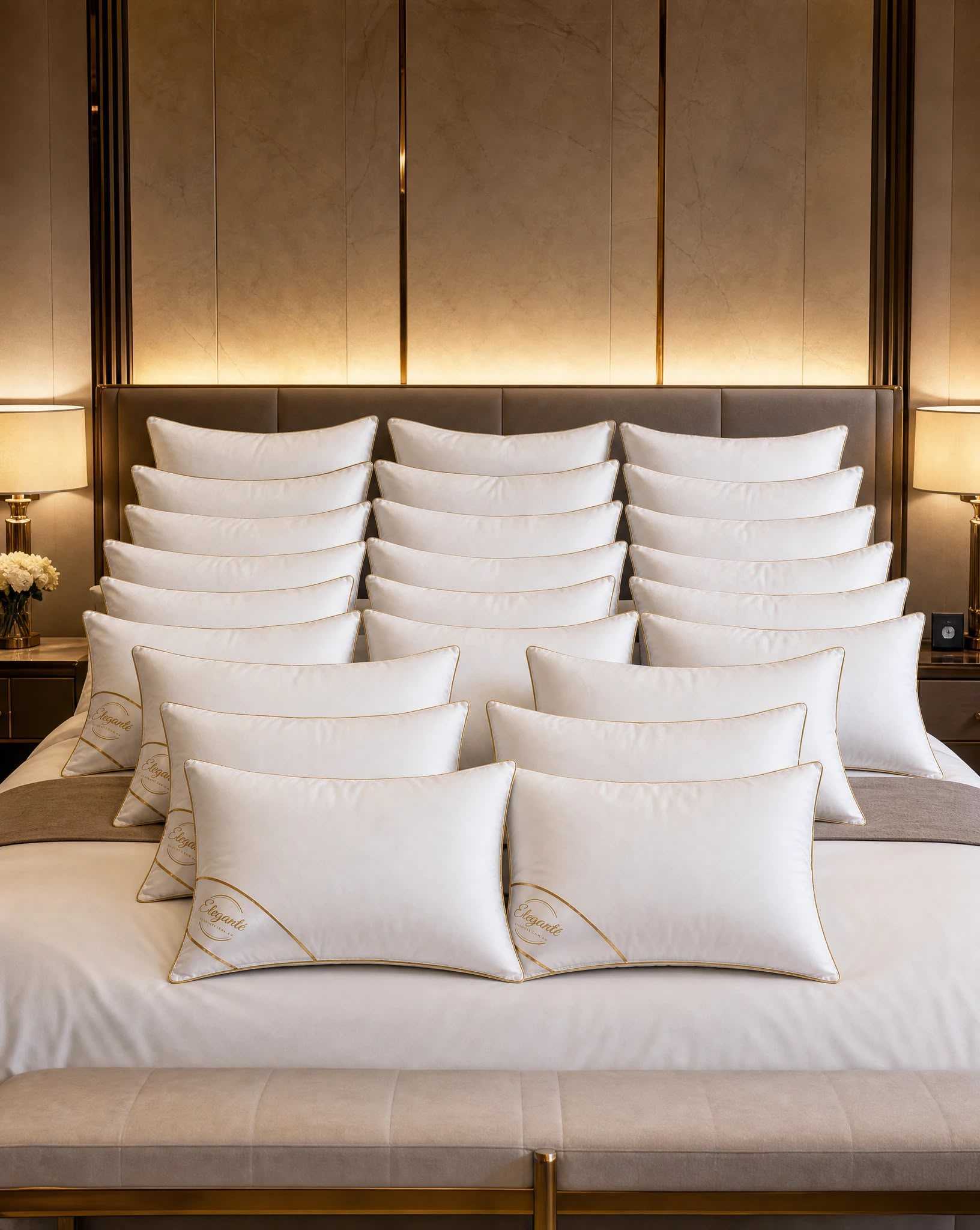 Wholesale 5 Star 50/50 Down & Feather Queen Pillows